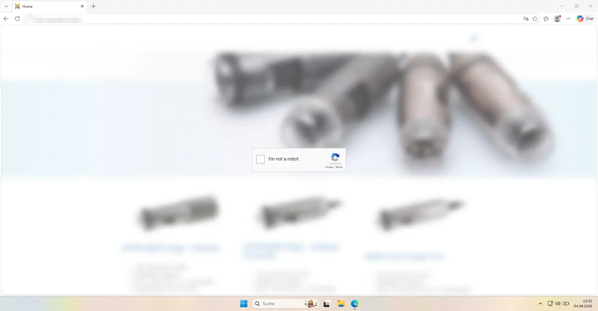 Fake Captcha mit der Aufforderung, den Haken bei "Ich bin kein Roboter" zu setzen